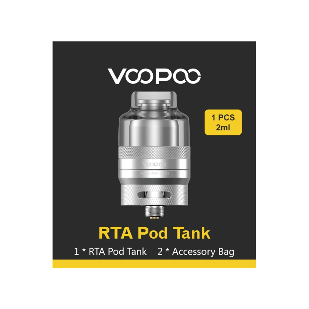 Оригинальный бак VOOPOO RTA Pod 2 мл картридж и двойной воздухозаборный распылитель