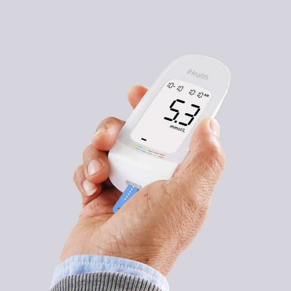 Xiaomi mijia IHealth измеритель уровня глюкозы в крови с тестовыми полосками Lancets компактный портативный 5 передач ЖК-дисплей Цифровая подсветка память для хранения