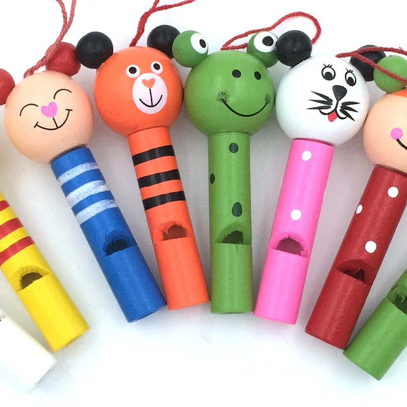 Children's wooden musical instruments toy mobile phone backpack hanging creative cartoon whistle music toys for kids | Игрушки и