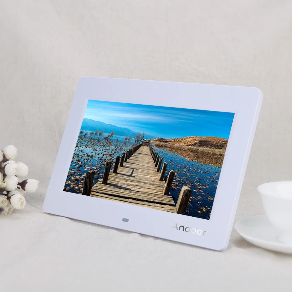 10 ''HD Ультратонкая цифровая фоторамка TFT LCD 1024*600 часы MP3 MP4 киноплеер с