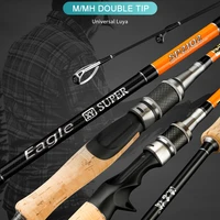 12kg fishing all water high carbon sea fishing lure rod bass spinning casting rod pole 2 tips m mh 1 8m 2 1m lure weight 5 35g