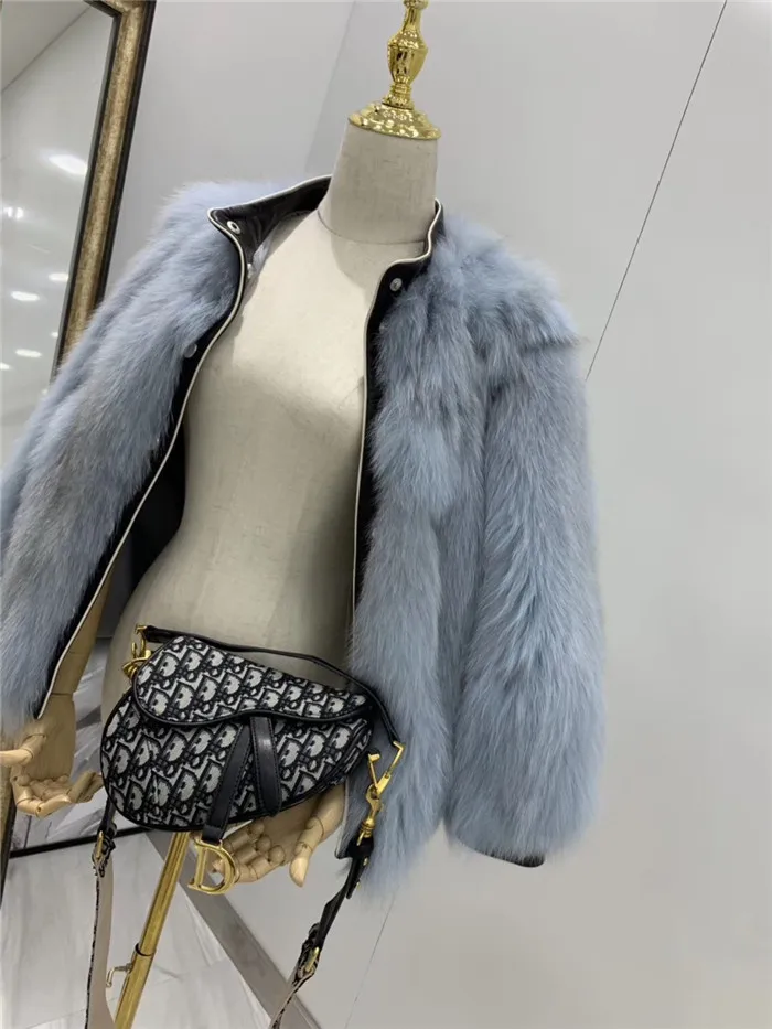Abrigos mujer invierno шуба из натурального Лисьего меха женская зимняя короткая Повседневная мотоциклетная Лоскутная куртка из натуральной кожи Верхняя одежда