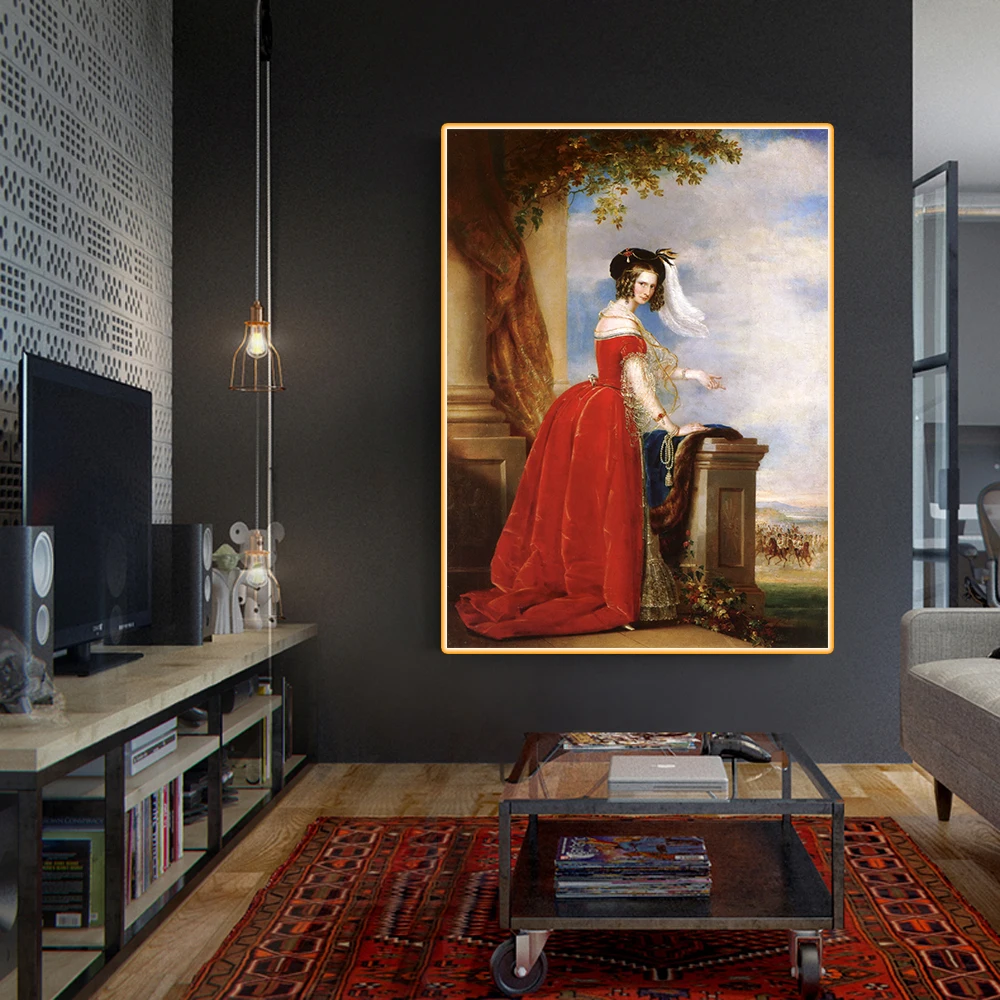 Красная Картина на холсте Александра федорна | Дом и сад