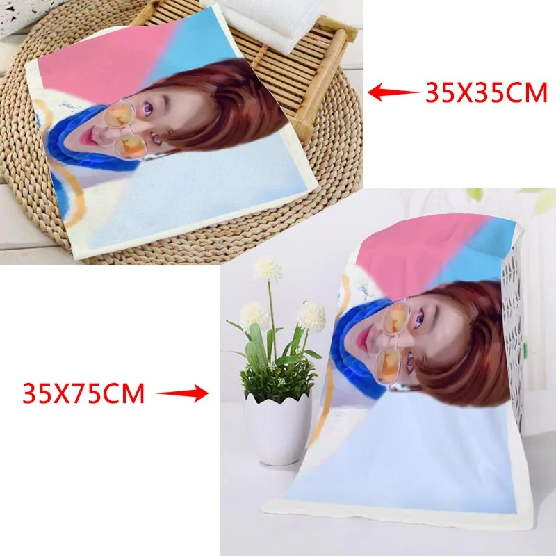Hot Custom B.A.P полотенце для лица с рисунком ткань из микрофибры квадратный размер 35x35