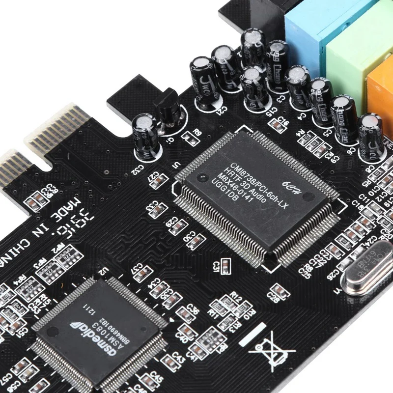 Pci X1 Pci-E 5 1 аудио цифровая звуковая карта Cmi8738 чипсет с Cd-драйвером | Компьютеры и