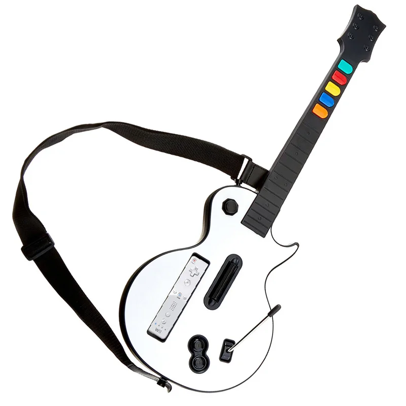 

Doyo Wireless Guitar Controller for Wii Guitar Hero and Rock Band Games (Excluding Rock Band 1) Color White Gamepad