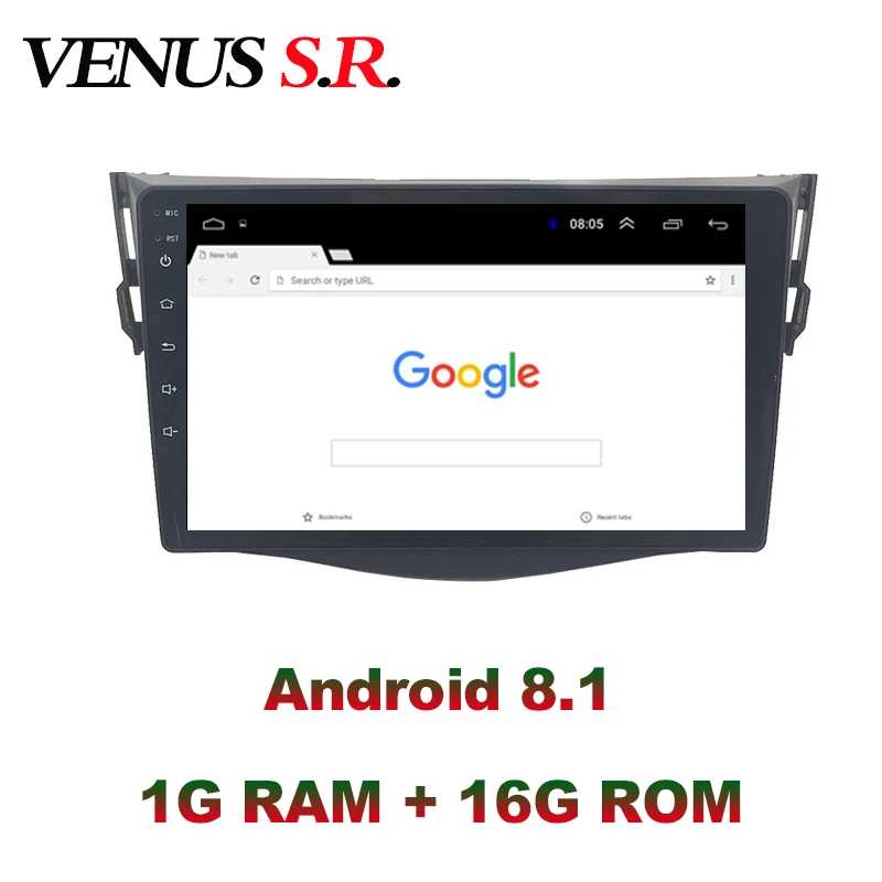 Автомобильный dvd-проигрыватель VenusSR Android 8 1 2.5D для Toyota Rav4 радио 2008-2013 мультимедиа