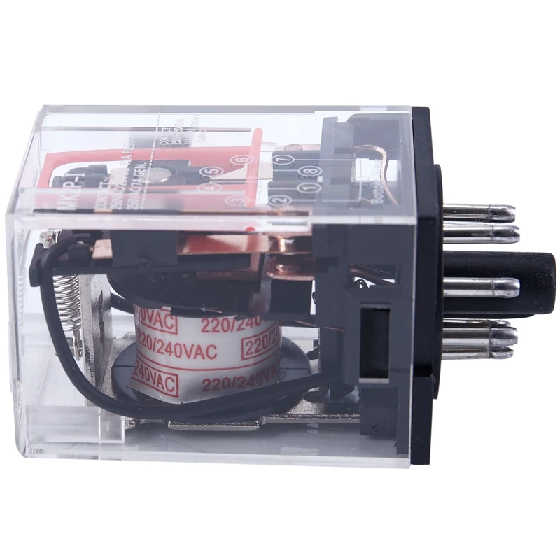 Промо-акция! AC 220 В/230 В катушка напряжение реле мощности PCB 8 контактов DPDT 2NO 2NC MK2P-1 |