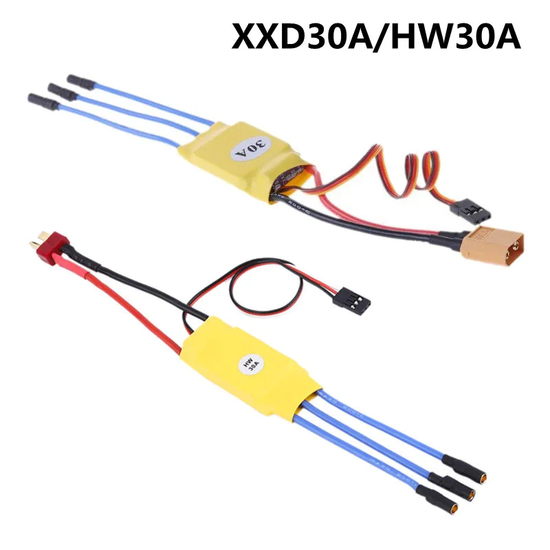 XXD 30A HW30A ESC 30A электронный контроллер скорости с разъемом Dean T XT60 для радиоуправляемого самолета квадрокоптера дрона бесщеточный двигатель