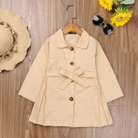 girls single breasted mid length long sleeved trench coat baby girl winter clothes kids jackets for toddler girl winter clothes