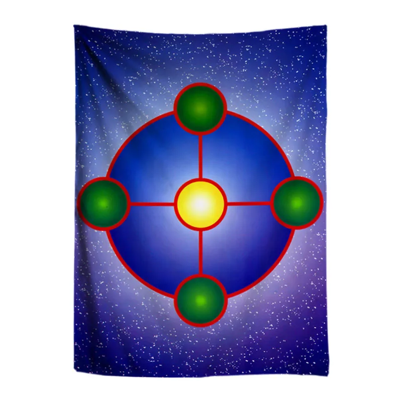 

Mysterious Geometric Energy Chakra Tapestry Healing Bronchitis Wall Hanging Living Room Bedroom Painting Aura Symbol Wall Cloth