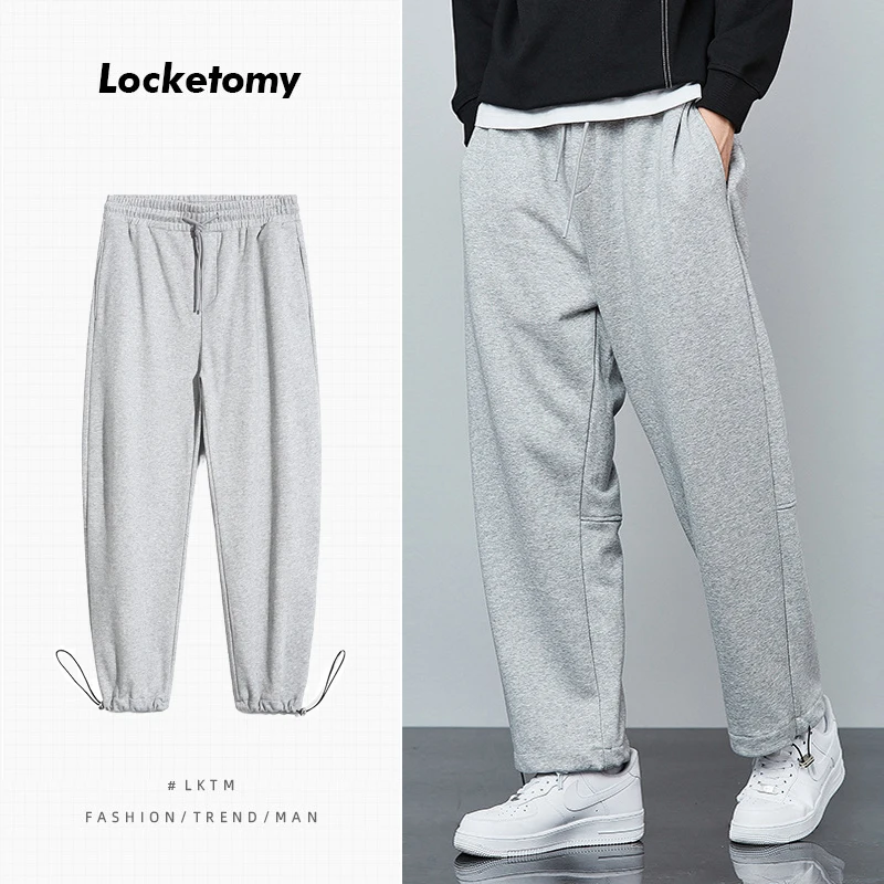 

Men's Casual Pants Ins Trend Sports Loose Straight Leg Pants Fashion Outdoor Casual Sports Clothing Men Pants повседневные брюк