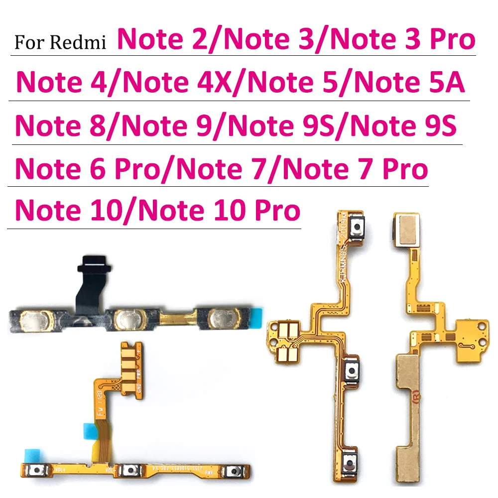 20 шт./лот кнопка включения/выключения питания управления громкостью гибкий