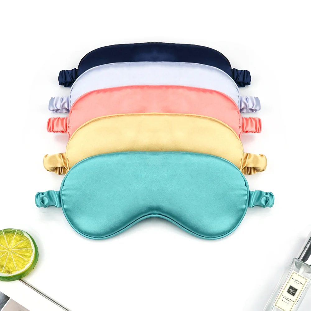 Мягкая Шелковая тени для век спальный Для женщин маска глаз с повязкой на