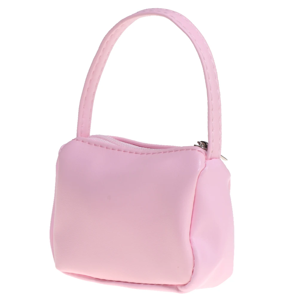 Стильная розовая сумка на молнии тканевая для 18 дюймов американская кукла одежда