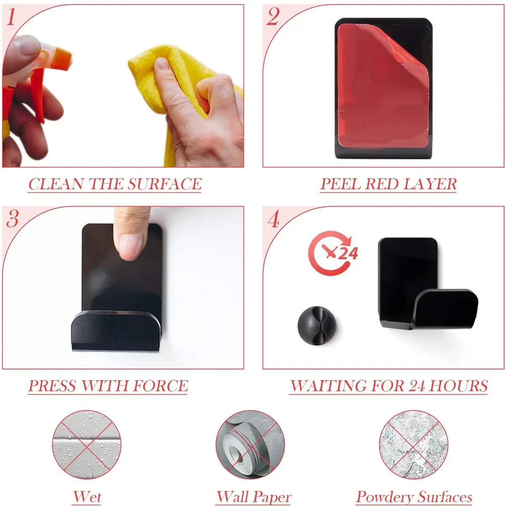 2 шт. наушников контроллер держатель гарнитуры подставка настенное крепление