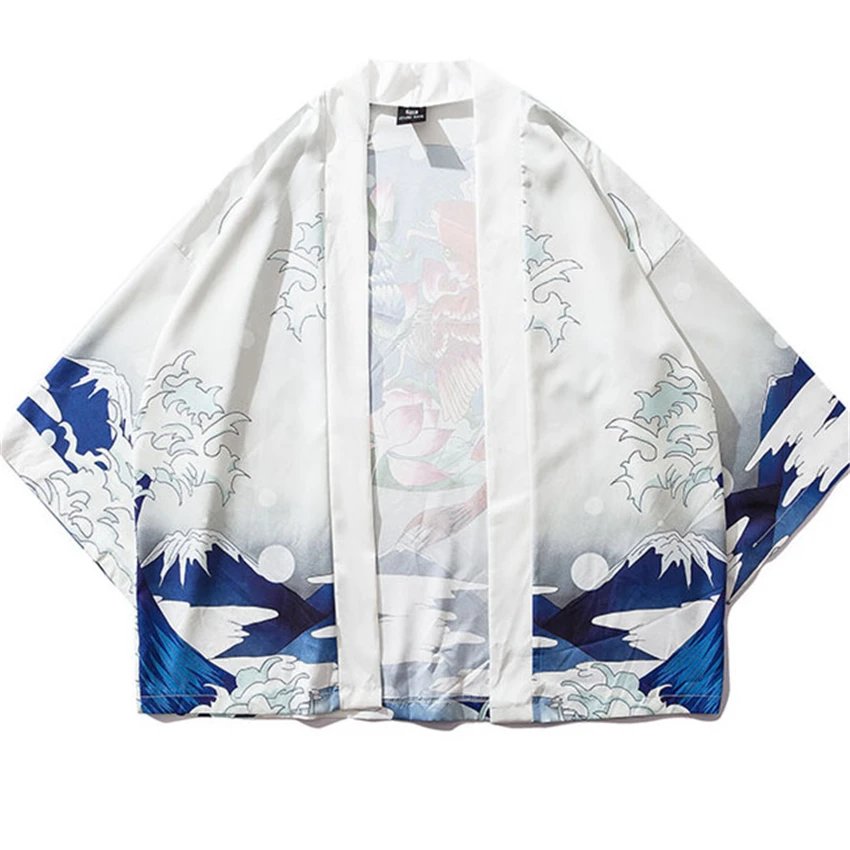 Хаори 2021 Новинка укиё-э кардиган в японском стиле кимоно самурая Мужская куртка