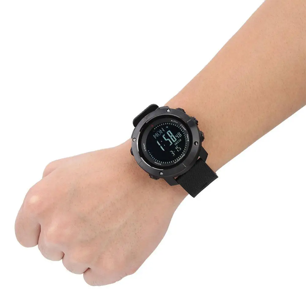 Смарт часы SUNROAD Мужские Цифровые уличные спортивные с высотомером барометром