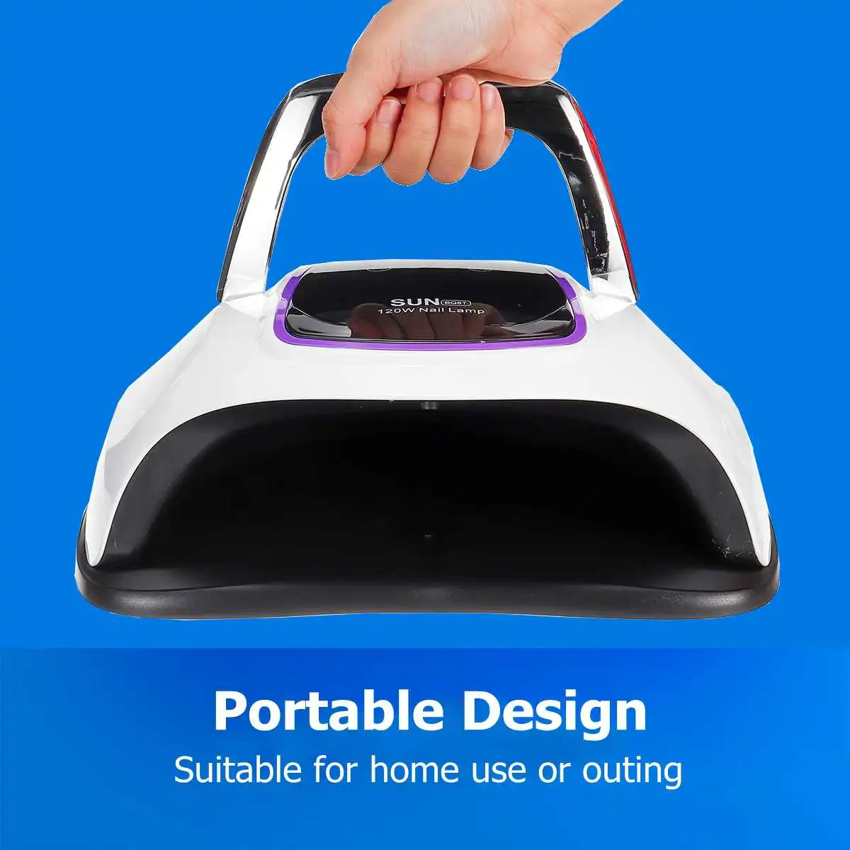 

108W LED Nail Lamp portable Nail Dryer Dual hands UV Lamp For Cur ing UV Gel Nail Polish With Motion sensing LCD Display