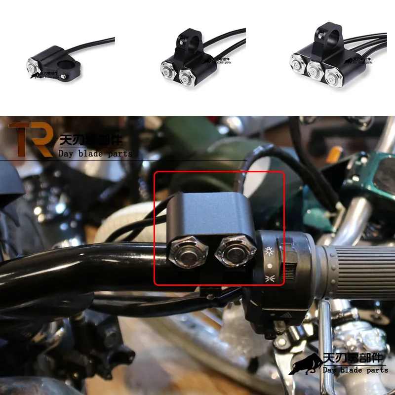 

1pcs Motorcycle Switch Button Waterproof Universal Accessories for Suzuki Honda Yamaha Kawasaki Harley KTM Handlebar Switches