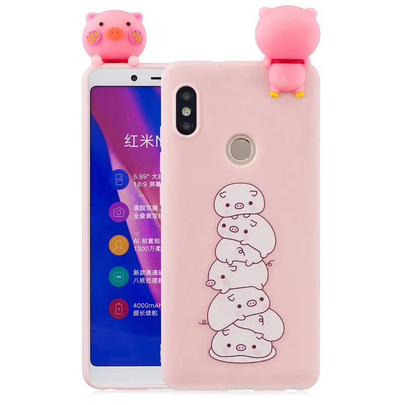 3D, панда, единорог, "Кролик", "Кошка чехол для Xiaomi Mi8 A1 A2 Lite Redmi 8 7 6 7A 8A 4X Note 8T Note 8 iPhone 7 6 Plus 5 iPad Pro 5A Redmi 5 Plus S2 чехол