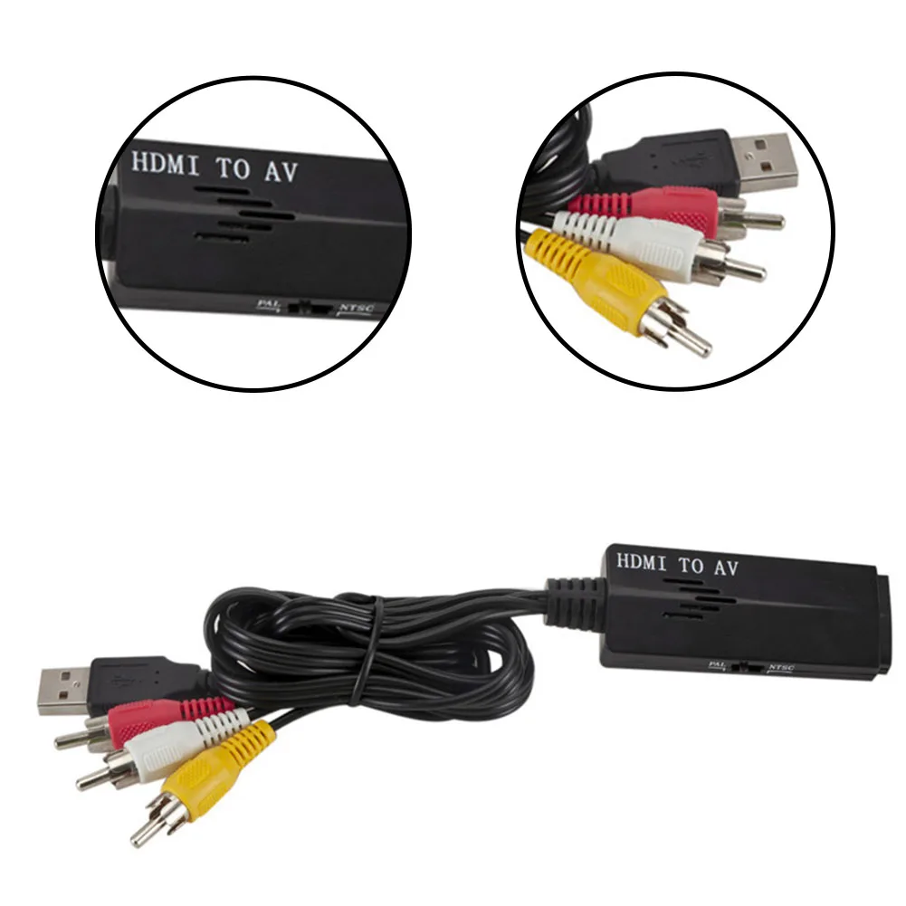 HDMI штекер 3 RCA Аудио Видео AV кабель адаптер для ТВ HD tv DVD 1080P|Кабели HDMI| |
