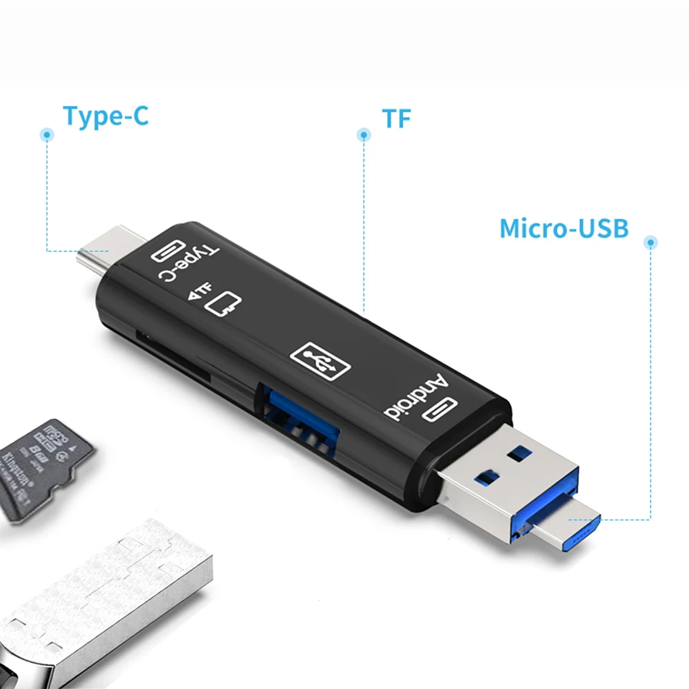 Адаптер USB 3 1 типа C OTG для чтения карт памяти |
