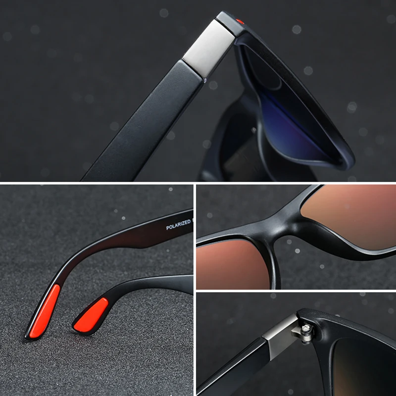 DUBERY поляризационные Модные солнцезащитные очки мужские для мужчин фирменный