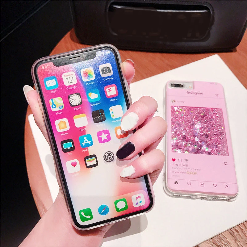 Чехол для samsung s10 s10e s9 s8 plus note 10 9 s7 edge жидкий Блестящий песок чехол воды Etui |