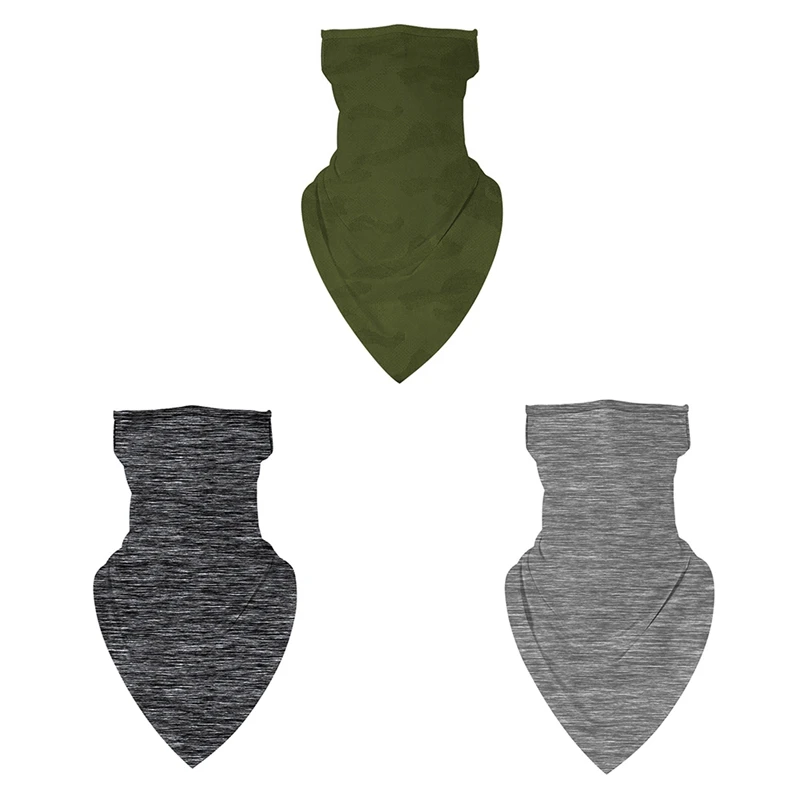 

Outdoor Sports Riding Mask Insect-Proof Sunscreen Triangle Scarf Camouflage Jacquard Fabric Houndstooth Cloth