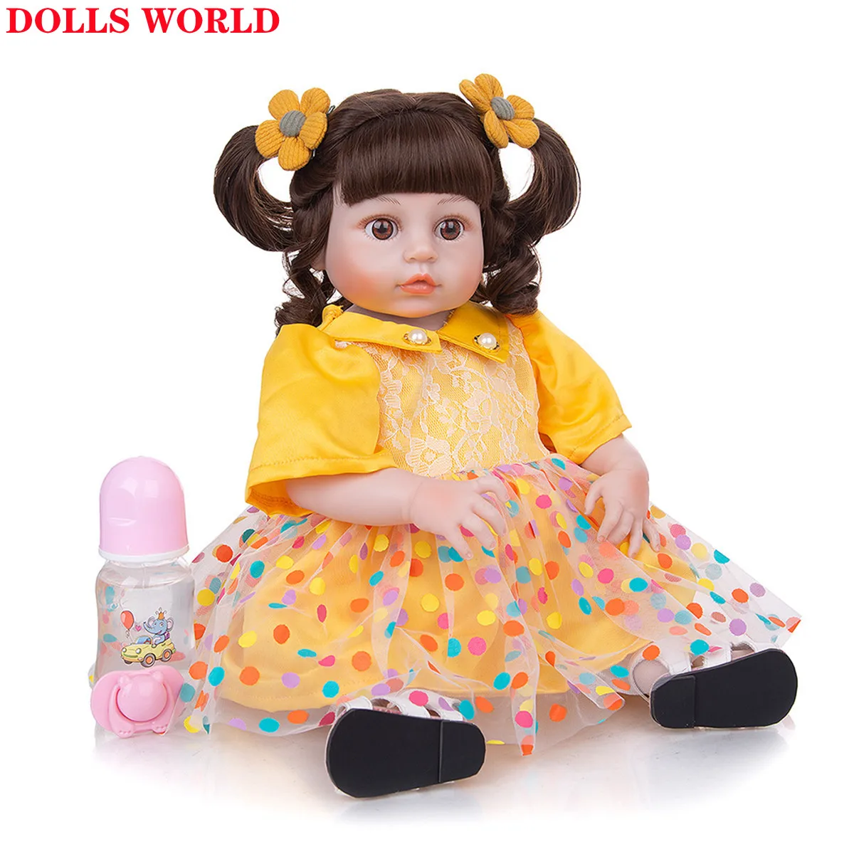 Очень мягкая и полноразмерная силиконовая кукла Beibei 49 см Новорожденный ребенок