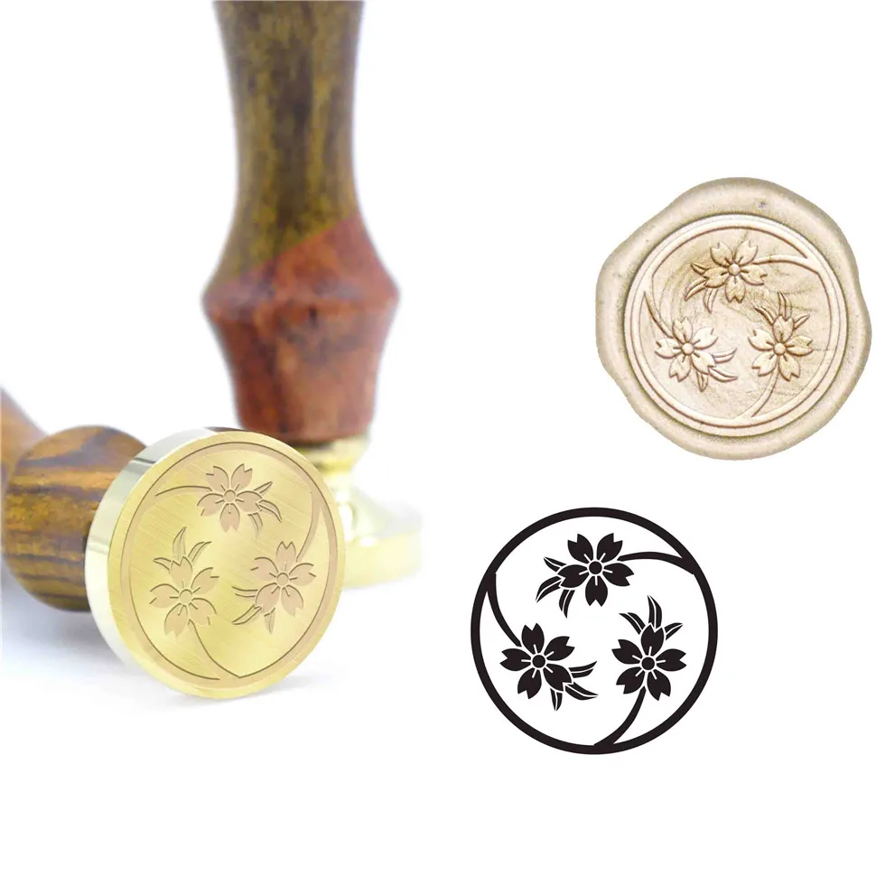 Японский стиль бумага веер воск печать B70 специальная штампы Сделай Сам восковая