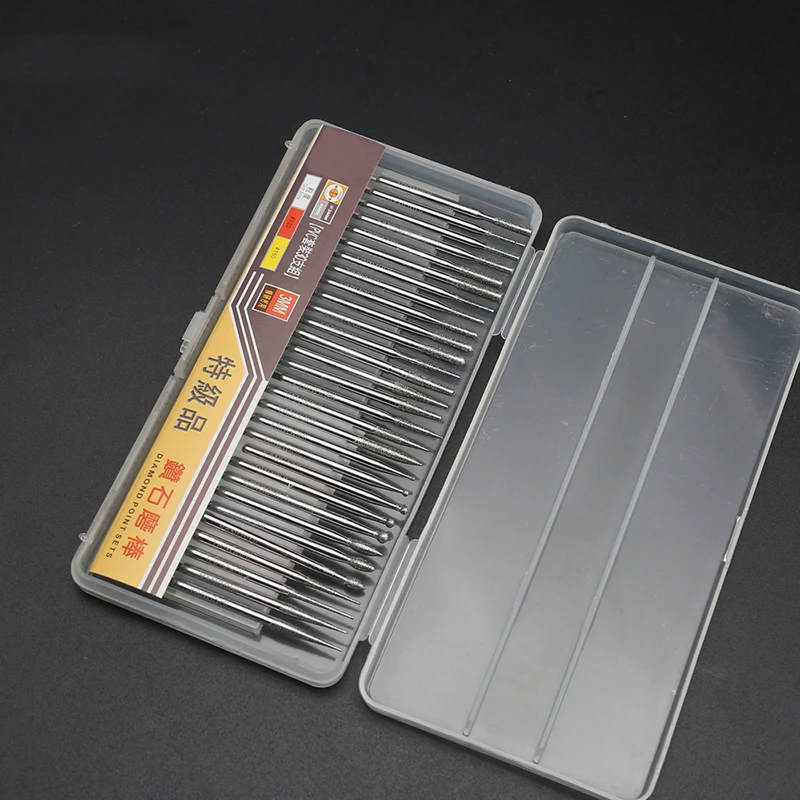 30 шт./партия алмазная шлифовальная резка набор заусенцев дрель для ногтей