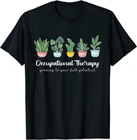 occupational therapy pediatric therapist ot month cute plant mens t shirt