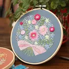 DIY вышивальные наборы для рукоделия Цветы Узор Вышивка крестом материал посылка практичный ручной работы вышитый Материал s