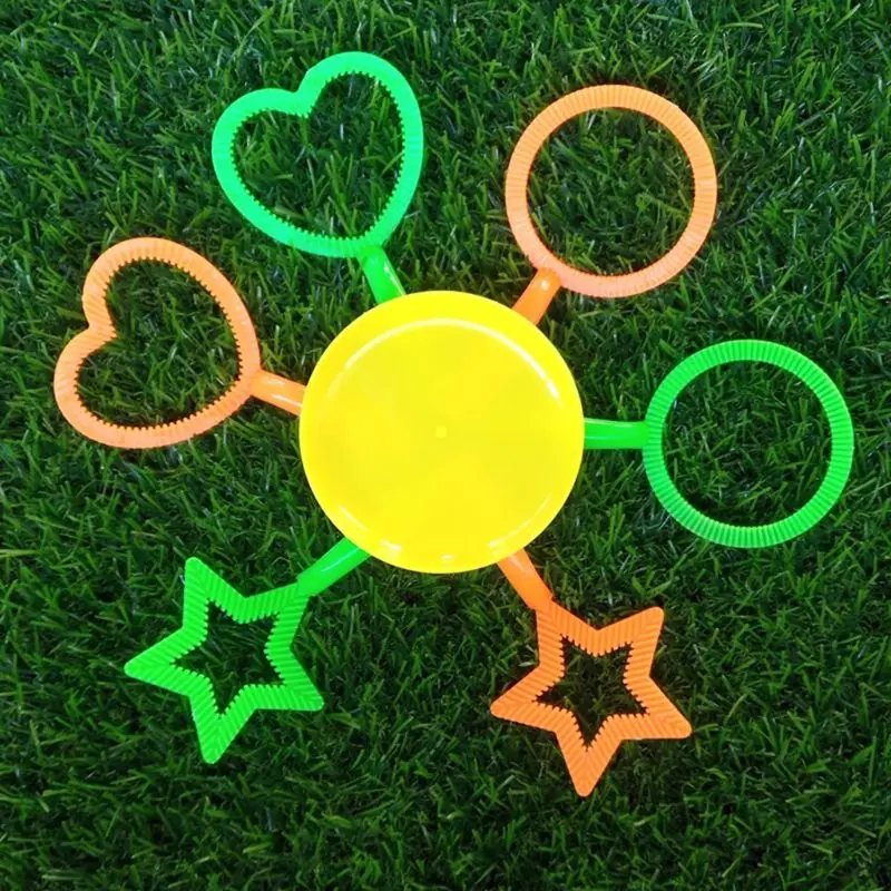 

12Pcs/Set Plastic Bubble Hoop Water Blowing Bubble Soap Tools Kids Outdoor Toys Children Day Gifts
