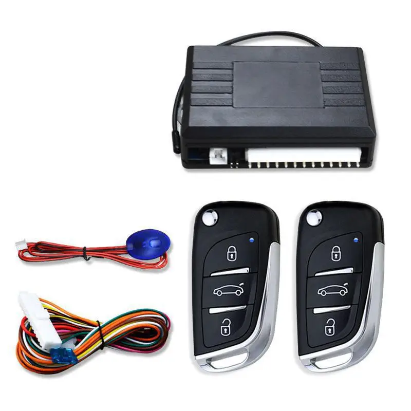 

Universal Car Auto Keyless Entry System Button Start Stop LED Keychain Central Kit Door Lock with Remote Control Auto Parts