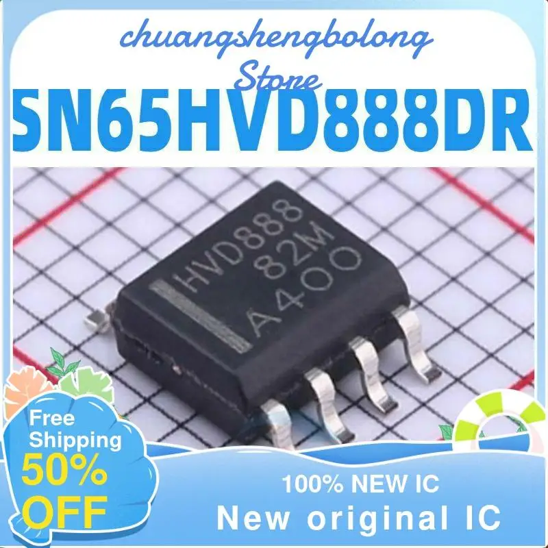 

10-200PCS SN65HVD888DR HVD888 SOP-8 RS-485 New original IC