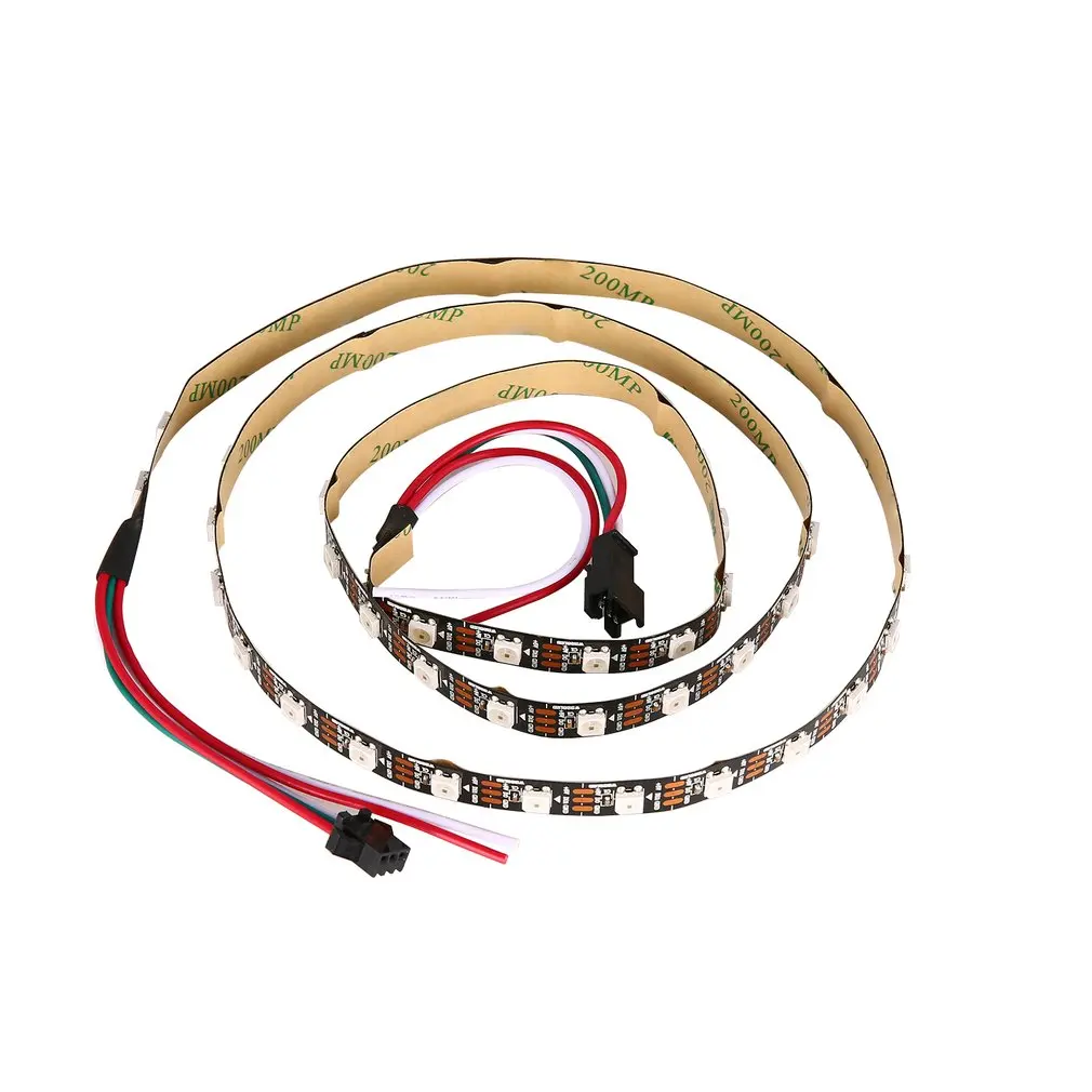ICOCO 1 м черный прочный WS2812B 5050 RGB светодиодный светильник для пикселей 60