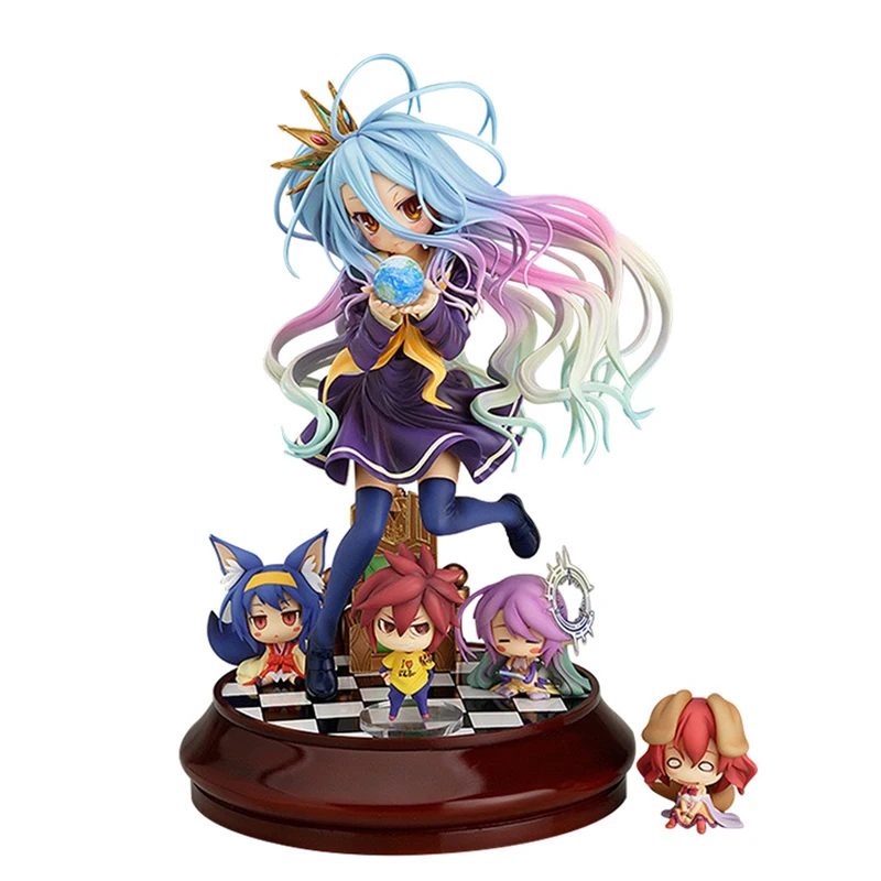 

Аниме фигурки без игр, без жизни, белые настольные украшения, коллекционные модели игрушек, ПВХ Модель, мультяшная игрушка, аниме игрушки в п...