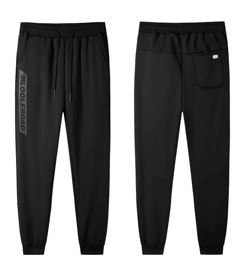 Print 7XL, большие размеры, зимние толстые флисовые штаны, Мужские штаны для бега, высокая талия, спортивные штаны, мужские однотонные штаны, бархатные Мужские штаны для бега, повседневные штаны, ZA295 - Цвет: Print