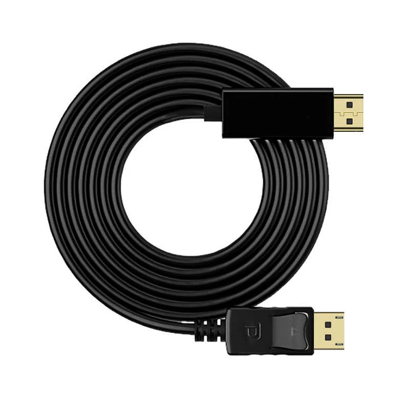 1 8 м/6 футов Дисплей порт Displayport штекер DP к HDMI позолоченный кабель адаптер