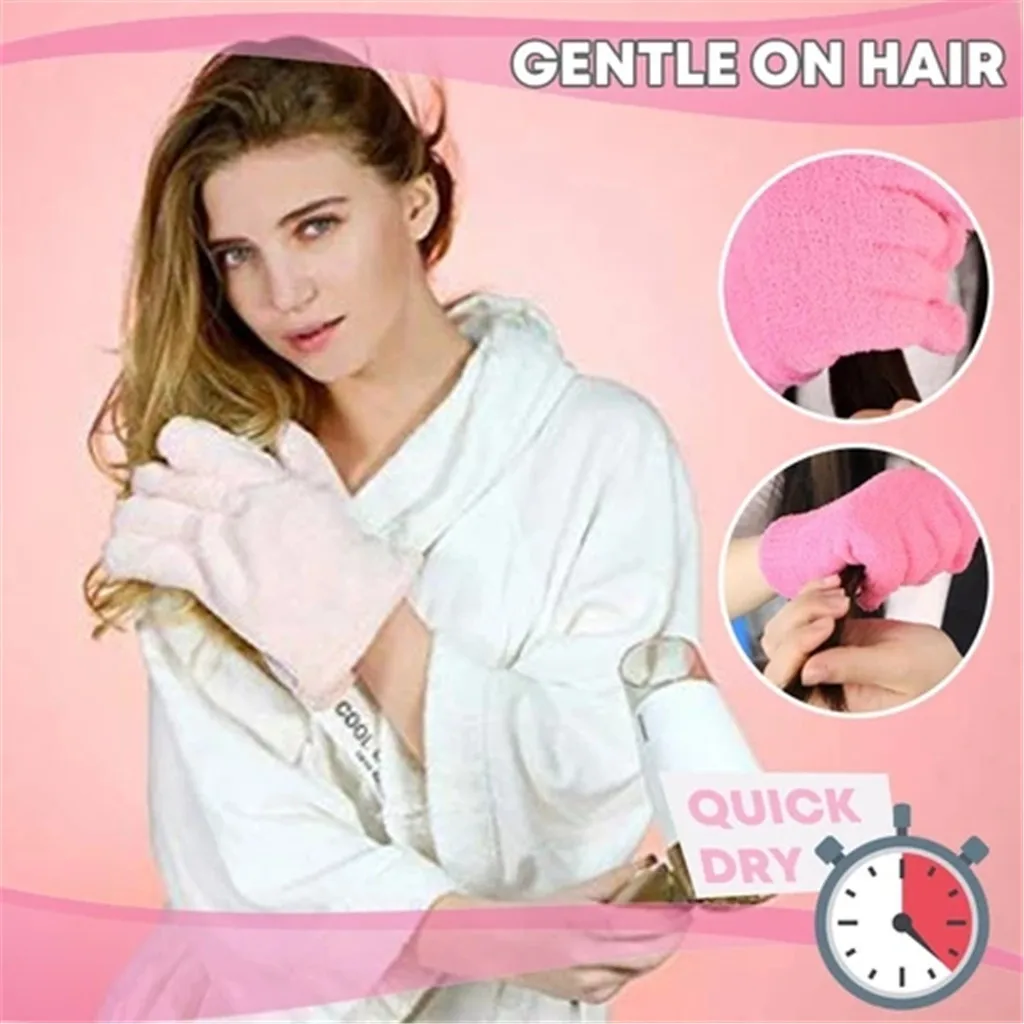 Банное полотенце из кораллового бархата для сушки волос ультравпитывающая