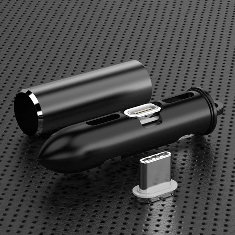 

Portable Magnetic Cable Plugs Box Micro USB Type C Plug Storage Case Type-C Dust-proof Magnet Adapter Bullet Collect Box