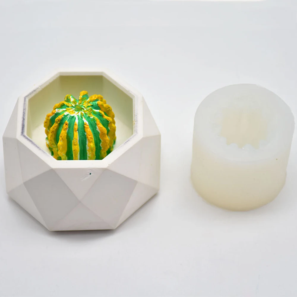 Горячая 3D кактус формы силиконовая форма гипсовая парфюмерная воск для