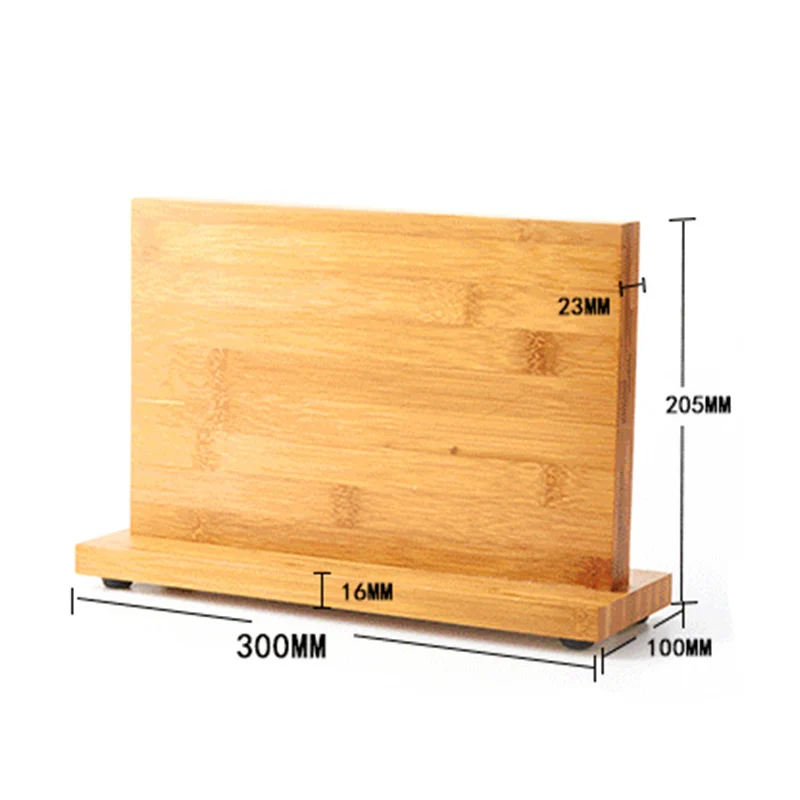 

Magnetic Kitchen Knife Block(Natural Bamboo), Knife Holder, Knife Dock, Kitchen Scissor Holder, Double Side Strongly Magnetic