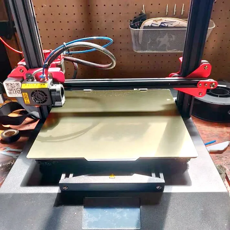 Энергетический Новый апгрейд CR-10 S4 Hot Bed лист из пружинной стали 410*410 мм