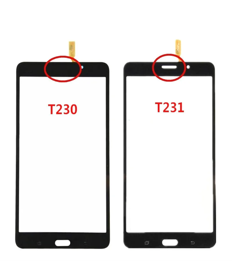 

Оригинальный 7,0 дюймов для Samsung Galaxy Tab 4 SM-T230 T230 SM-T231 T231 Передний сенсорный экран планшета панель Стекло сенсор + отслеживание