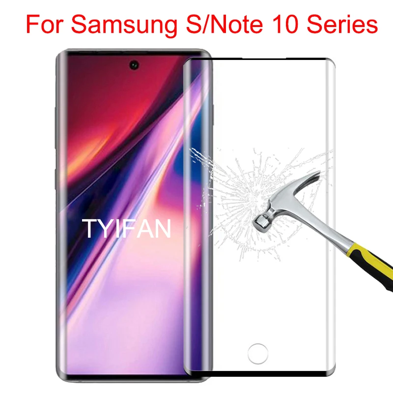 Защитное стекло для Samsung S10 Plus S10e Lite Note 10 закаленное защиты экрана на Galxy S 10Pro