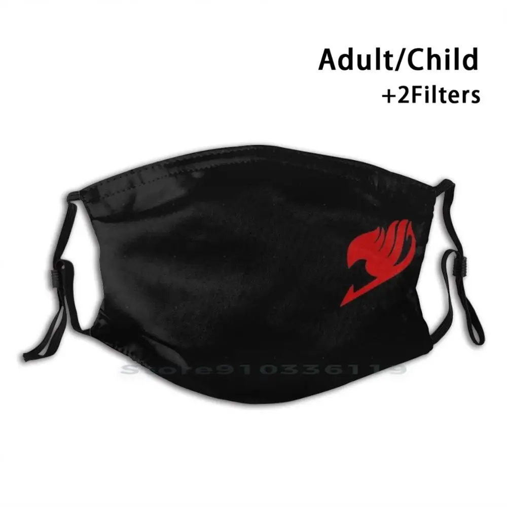 

Fairy Tail Print Reusable Mask Pm2.5 Filter Face Mask Kids Fairy Tail Anime Manga Natsu Fairy Tail Anime Erza Fairy Tail Logo
